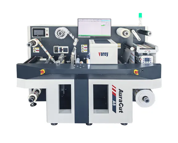 plain barcode label die cutting machine