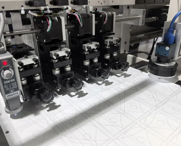 standard 4 heads knife controlled by solenoid