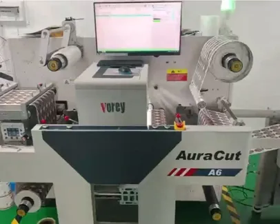 Real footage from the shop floor — our Digital Label Die Cutter A6​ running live production, no edits