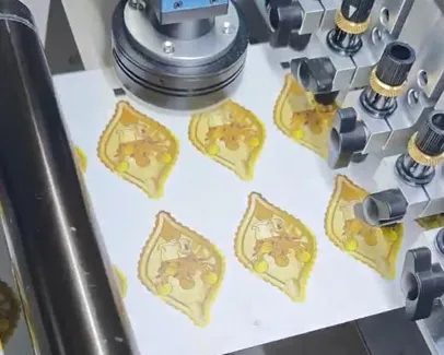 Beyond shape cutting: Our digital die cutter delivers precision tear lines for enhanced security.